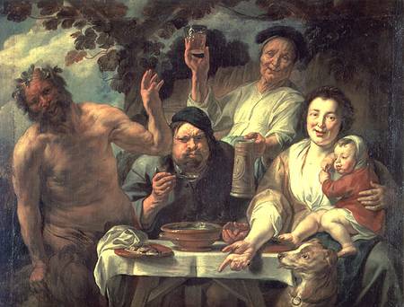 The Satyr and the Peasants à Jacob Jordaens