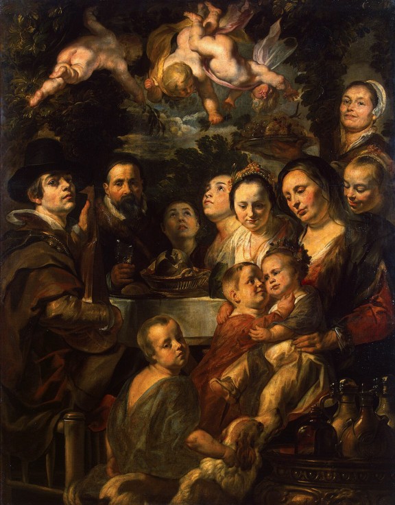 Self-Portrait with Parents, Brothers and Sisters à Jacob Jordaens