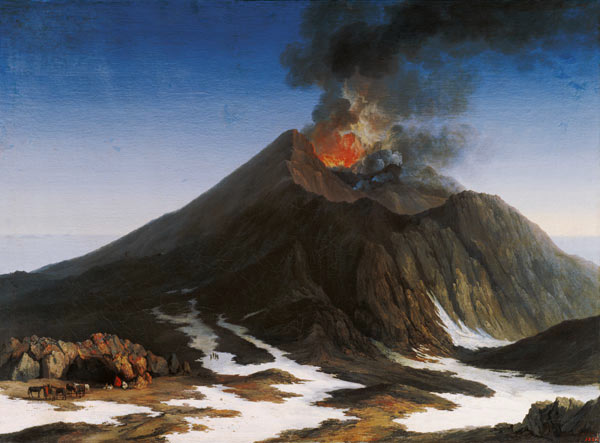 Eruption of Mount Etna à Jacob Philipp Hackert