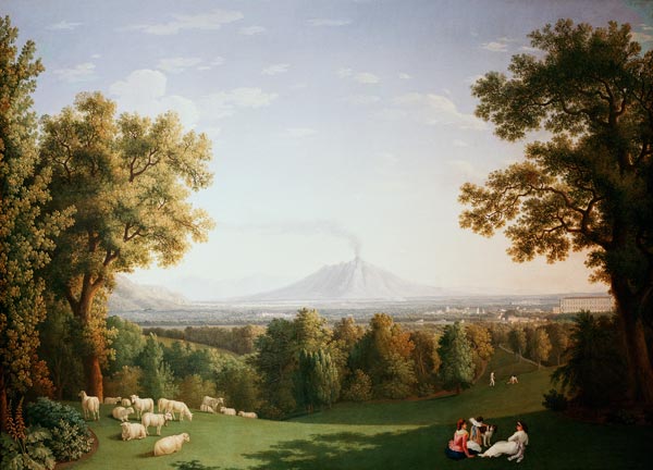 English Garden Caserta à Jacob Philipp Hackert