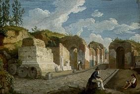 La porte d'Hercule à Pompei à Jacob Philipp Hackert