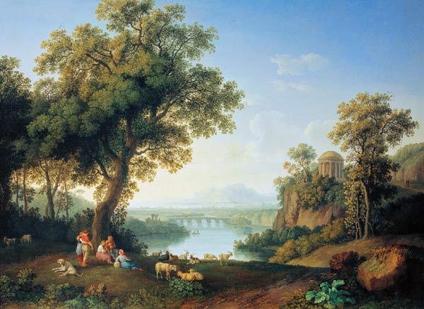 River Landscape à Jacob Philipp Hackert