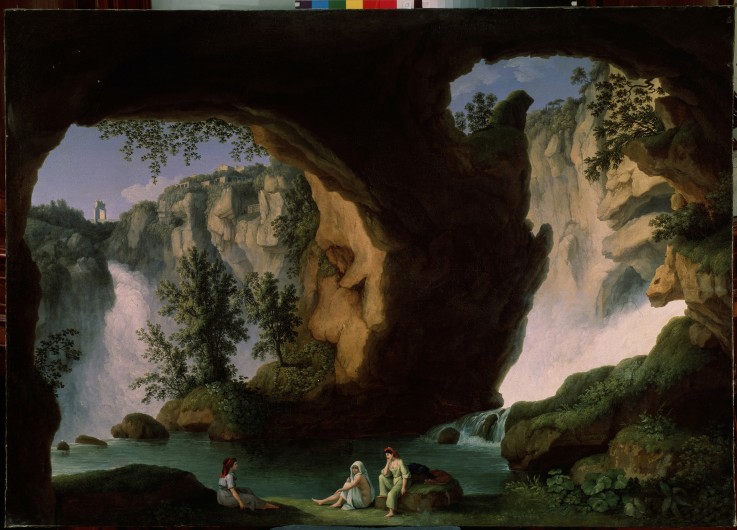 Neptune's grotto (Grotta di Nettuno) à Jacob Philipp Hackert