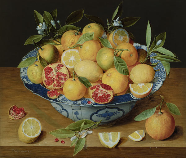 Still Life with Lemons, Oranges and a Pomegranate à Jacob van Hulsdonck