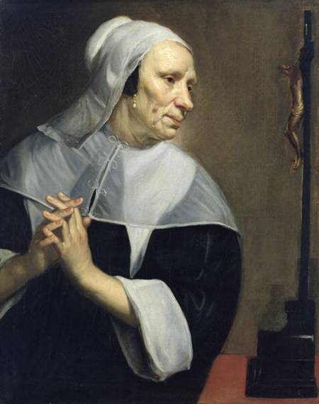 Old Woman Praying à Jacob van Oost