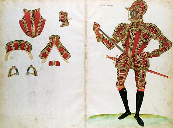 Suit of Armour for Lord Compton, from ''An Elizabethan Armourer''s Album'' à Jacobe Halder