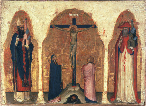 Alberegno, Christ en croix et saints à Jacopo Alberegno