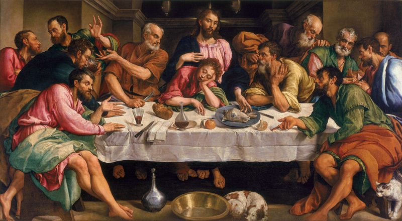 The Last Supper à Jacopo Bassano