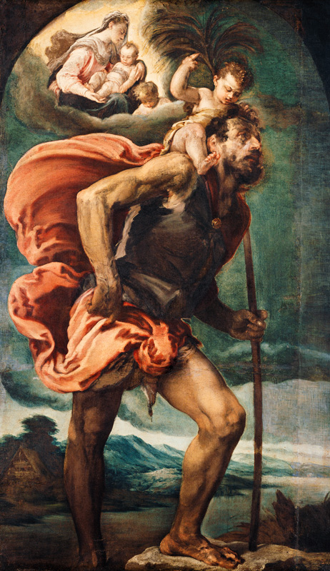 Saint Christopher à Jacopo Bassano