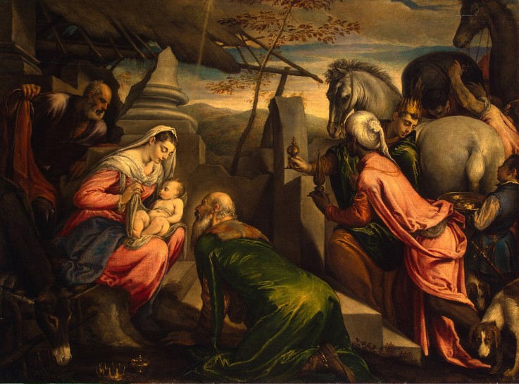 The Adoration of the Magi à Jacopo Bassano