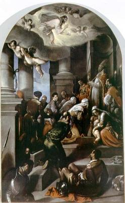St. Eleutherius Blesses the Devout (altarpiece) à Jacopo Bassano