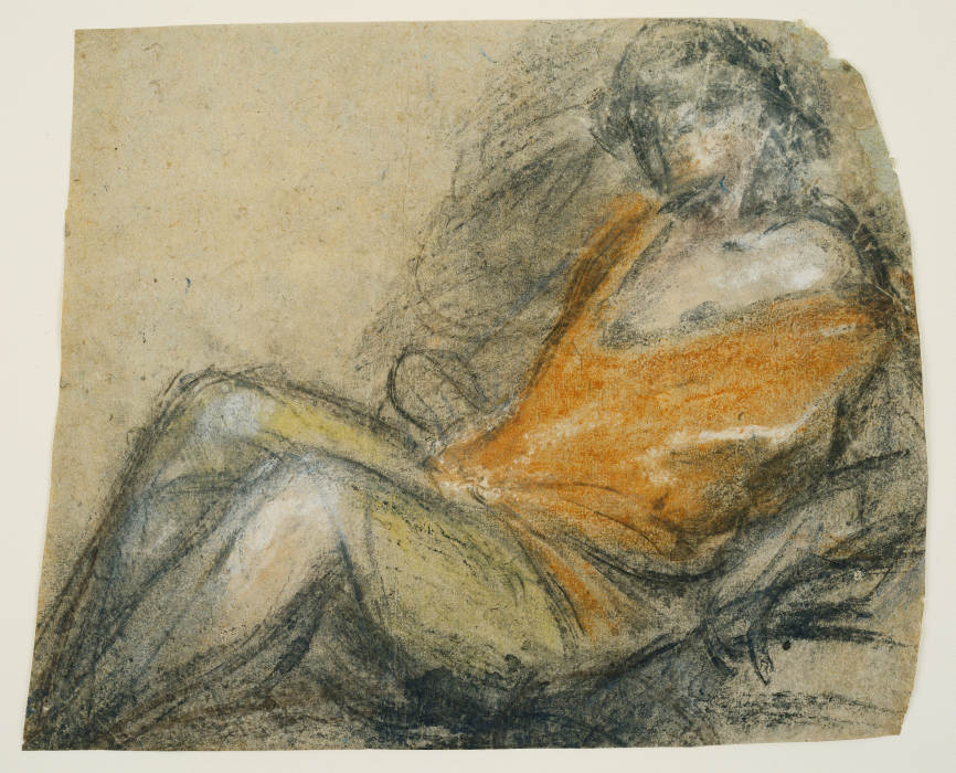 Study of a Recumbent Figure à Jacopo Bassano