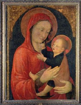 Madonna and Child (tempera on panel)