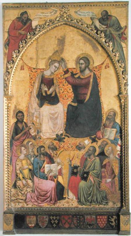 The Coronation of the Virgin with Saints and Prophets à Jacopo di Cione Orcagna