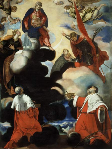 J.Tintoretto /Madonna w.Cosmas & Damian à Jacopo Robusti Tintoretto