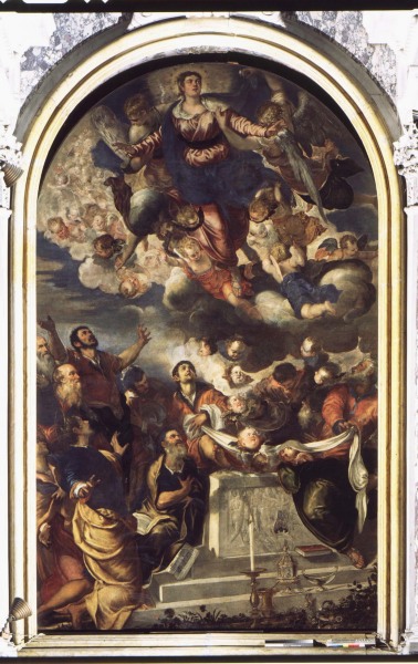 Assumption of Mary / Tintoretto / c.1555 à Jacopo Robusti Tintoretto