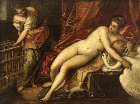 Leda and the Swan, c.1570 (oil on canvas) à Jacopo Robusti Tintoretto