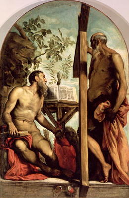 St. Andrew and St. Jerome à Jacopo Robusti Tintoretto