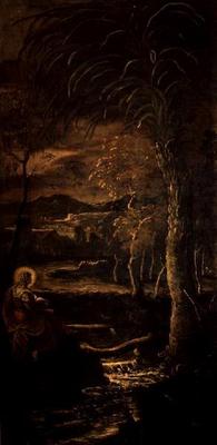 St. Mary of Egypt in the Wilderness à Jacopo Robusti Tintoretto