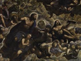 Tintoretto, Paradies, Ausschnitt