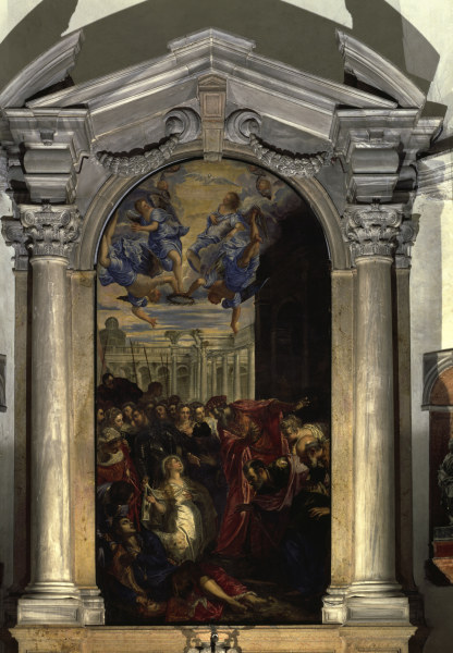 Tintoretto / Agnes raises Licinius à Jacopo Robusti Tintoretto