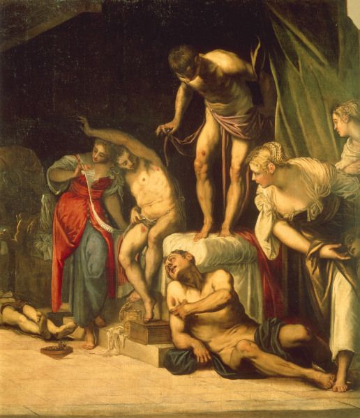 Tintoretto / Roche healing the Sick à Jacopo Robusti Tintoretto