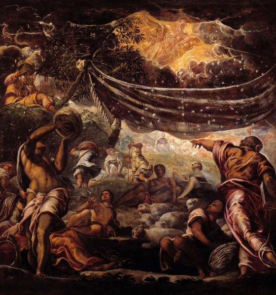 Tintoretto / The Manna Harvest à Jacopo Robusti Tintoretto