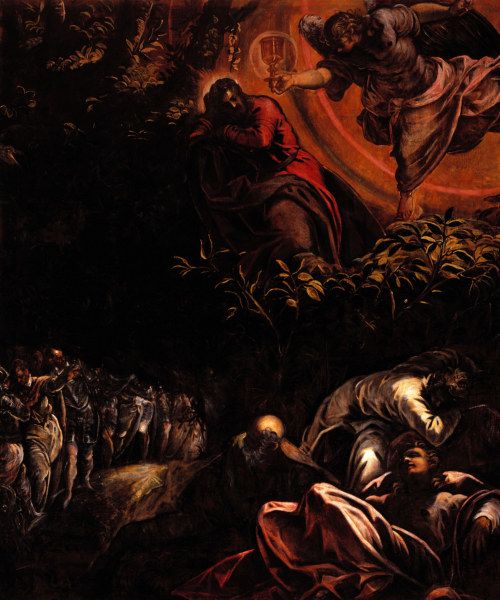 Tintoretto, Christ at Mount of Olives à Jacopo Robusti Tintoretto