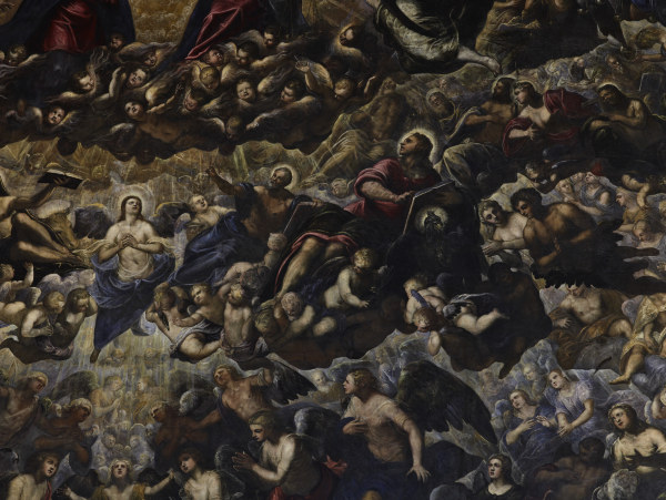Tintoretto, Paradies, Ausschnitt à Jacopo Robusti Tintoretto
