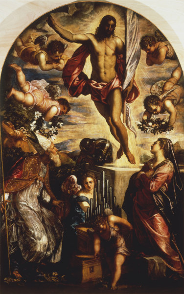Tintoretto /Resurect.of Christi & Saints à Jacopo Robusti Tintoretto