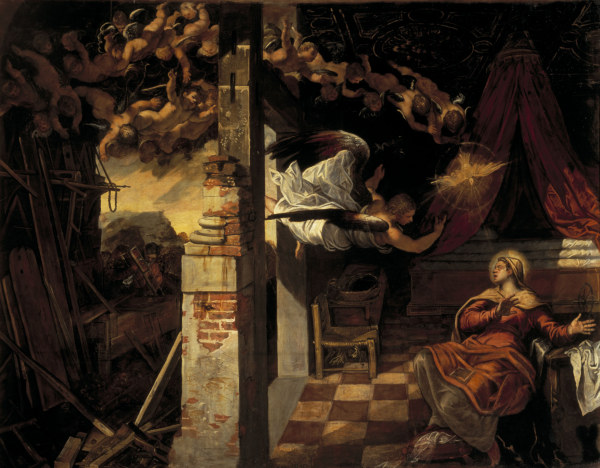 Tintoretto, Virgin s Annuncation à Jacopo Robusti Tintoretto