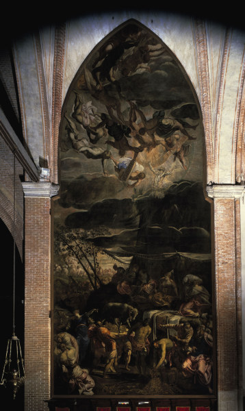 Tintoretto, Worship of Golden Calf à Jacopo Robusti Tintoretto