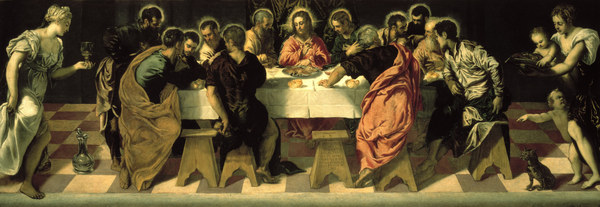 Tintoretto/The Last Supper (S. Marcuola) à Jacopo Robusti Tintoretto
