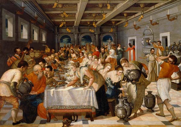Les noces de Cana / d'après Tintoretto à Jacopo Robusti Tintoretto