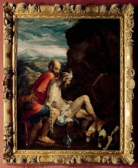 The Good Samaritan, c.1550-70 à Jacopo (Jacopo da Ponte) Bassano