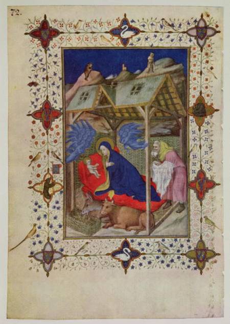 MS 11060-11061 Hours of Notre Dame: Prime, the birth of Christ, French à Jacquemart  de Hesdin