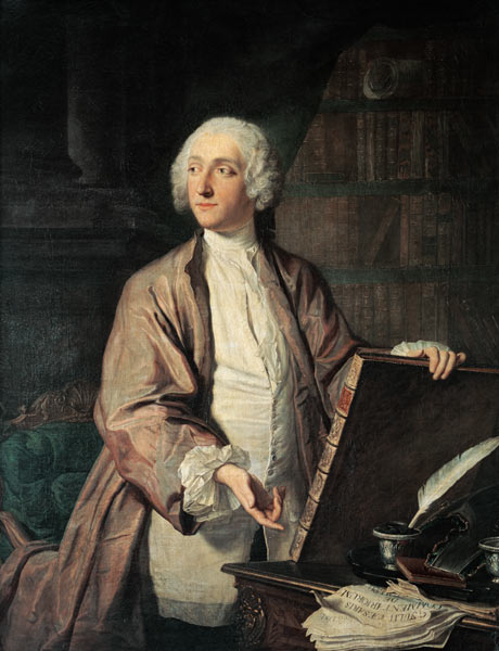 Victor Riquetti (1715-89), Marquis of Mirabeau, 1743 (oil on canvas) à Jacques Andre Joseph Camelot Aved