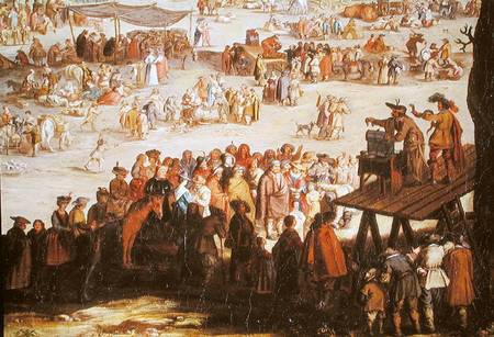 The Fair at Impruneta, detail of the right hand side à Jacques Callot