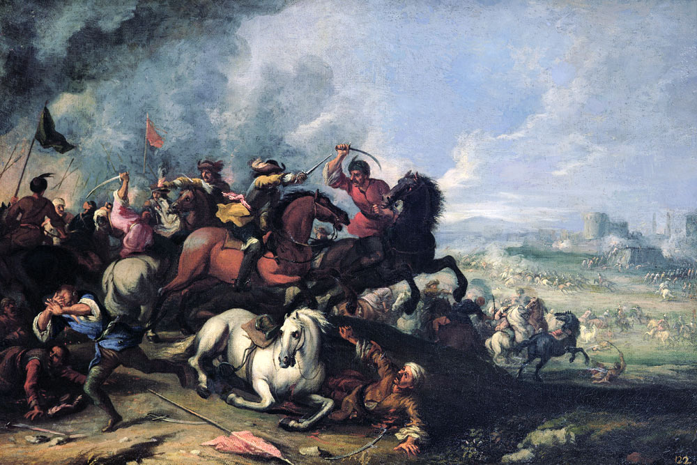 Battle Scene à Jacques Courtois