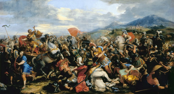 The Battle of Gaugamela in 331 BC à Jacques Courtois