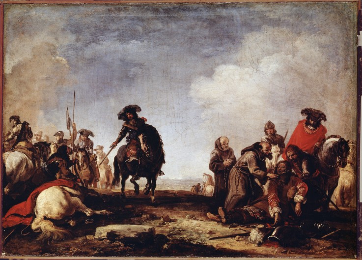 After a battle à Jacques Courtois