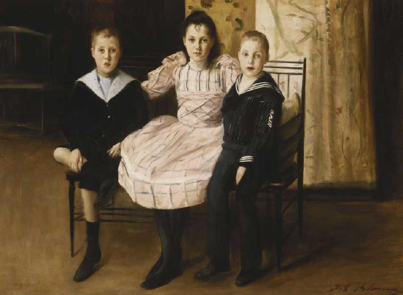 Henry Bernstein mit seinen Geschwistern à Jacques-Emile Blanche
