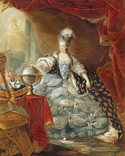 Portrait de Marie-Antoinette de Lorraine-Habsbourg, reine de France à Jacques-Fabien Gautier d'Agoty