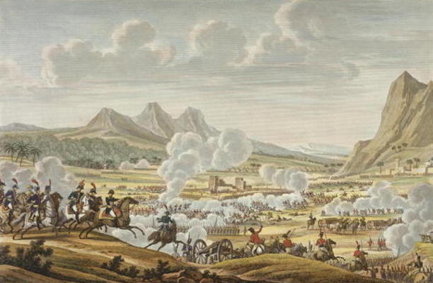 The Battle of Mount Tabor, 27 Ventose, Year 7 (17 February 1799) engraved by Louis Francois Couche ( à Jacques Francois Joseph Swebach