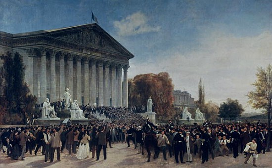 The Palais du Corps Legislatif after the Last Sitting on 4th September 1870 à Jacques Guiaud