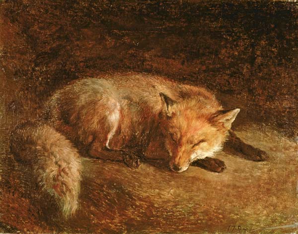 Sleeping Fox à Jacques-Laurent Agasse