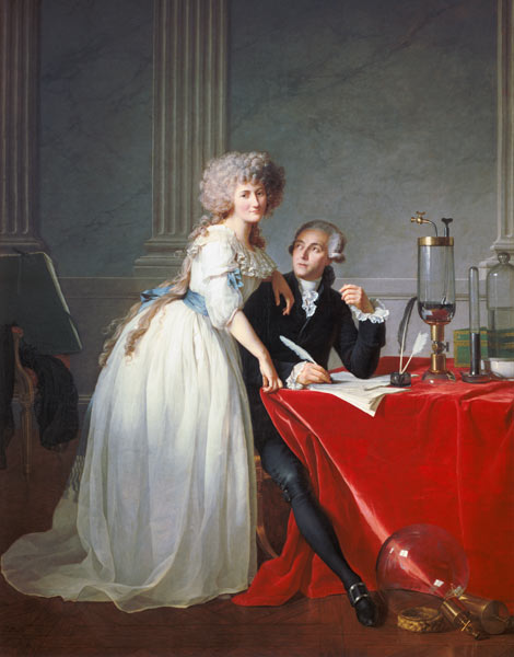 Antoine Laurent de Lavoisier and his wive à Jacques Louis David