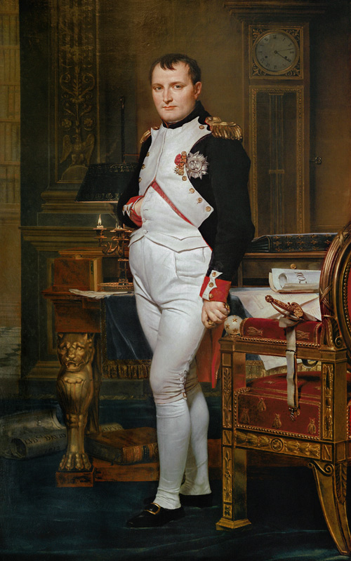 Napoleon Bonaparte (1769-1821) in his Study at the Tuileries à Jacques Louis David
