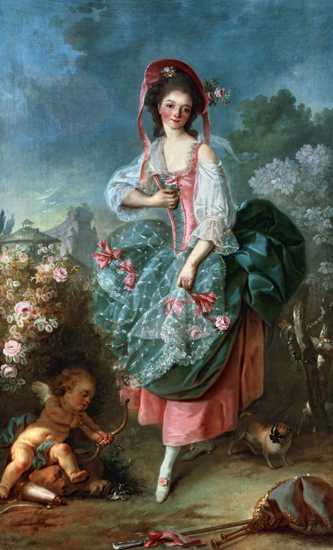 Portrait of Mademoiselle Guimard as Terpsichore à Jacques Louis David