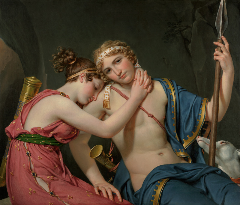 The Farewell of Telemachus and Eucharis à Jacques Louis David
